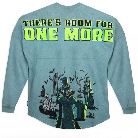 Haunted Mansion GLOW Spirit Jersey Adults Unisex NWT Disney Hatbox Ghost XS - Picture 1 of 7